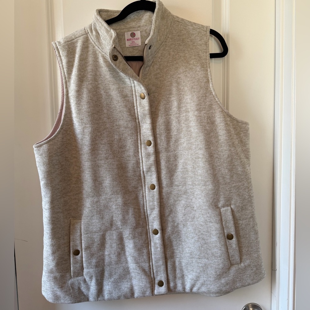 Gray Vest with Snap Buttons
